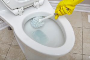 cleaning toilet once a week