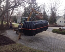 Septic Tank Replacement In Hard To Get To Area