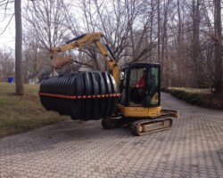 Septic Tank Replacement In Hard To Get To Area